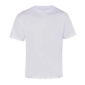 Bisiklet Yaka 1/30 Kompakt Penye Tişört Beyaz