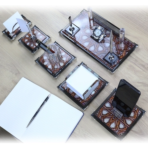 Kristal Cam Masa Seti