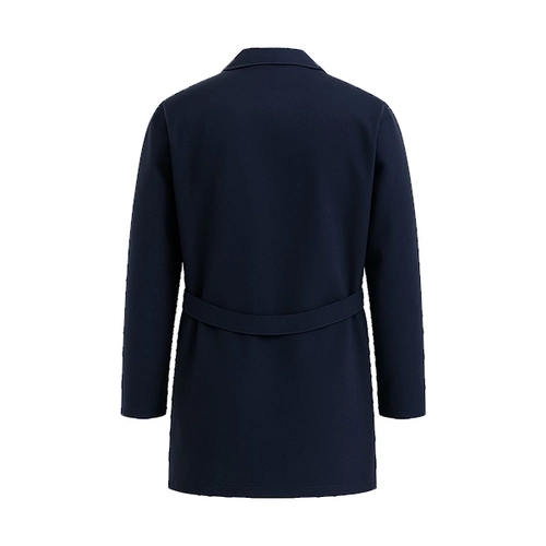 Unisex İş Önlüğü Düğmeli Lacivert