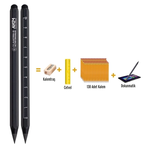Siyah METAL SONSUZ KURŞUN KALEM